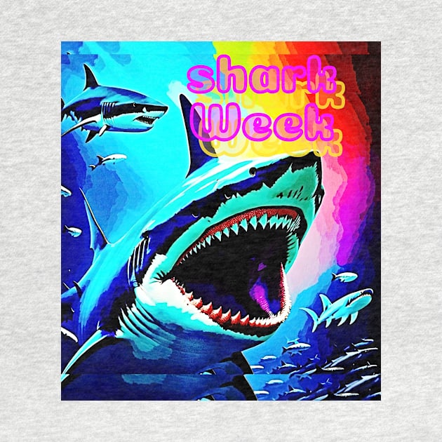 Shark Week (neon shark) by PersianFMts